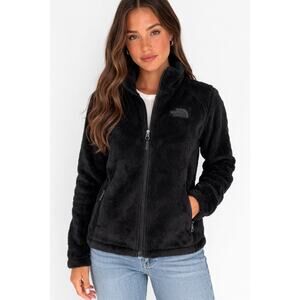 The North Face Osito Fleece Jacket Black Plush Zip Women’s Small FA18 Small